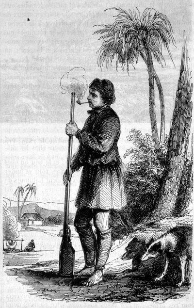 Representation of a buccaneer in Santo Domingo in the 17th century by Unknown artist