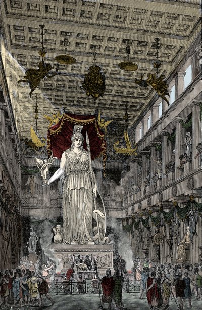 Representation of the interior of the Parthenon by Unknown artist