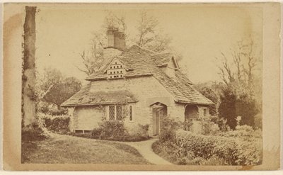 Residence of Thomas Roberts at Wodenethe Fish Kill on Hudson N.Y. (exterior view of Rose Cottage, Blaise Hamlet) by Unknown artist