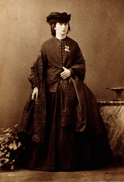 Portrait of Jessie White Mario, nurse during the campaigns of Giuseppe Garibaldi by Unknown artist