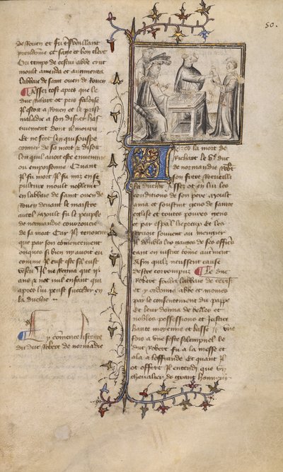 Robert I and a Presentation of a Hawk by Unknown artist