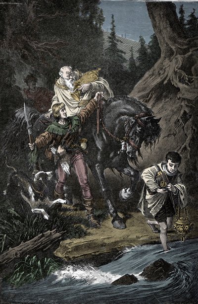 Rudolph of Habsburg and the Priest by Unknown artist