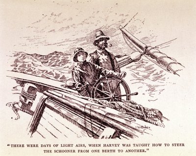 Rudyard Kipling: “Captains Courageous”, New York 1899 (engraving) by Unknown artist