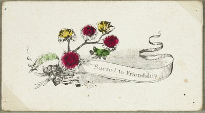 Sacred to Friendship (valentine) by Unknown artist