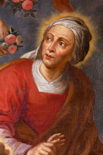 Saint Anne, Our Lady and Jesus Child, Altar Cloth in Northern Side Altar by Unknown artist