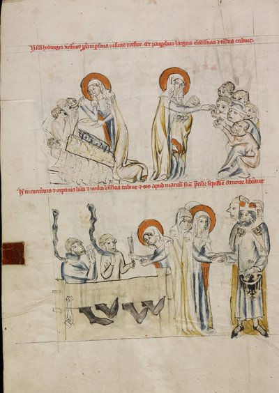 Saint Hedwig Caring for the Sick; Saint Hedwig Caring for Prisoners by Unknown artist
