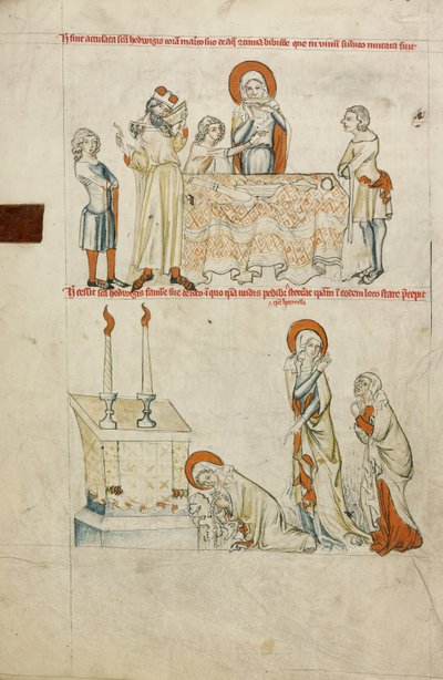 Saint Hedwig Refusing to Drink Wine; Saint Hedwig Praying before an Altar by Unknown artist