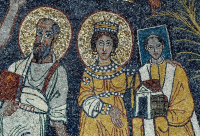 Saint Paul, Saint Cecile and Saint Pascal (detail) by Unknown artist