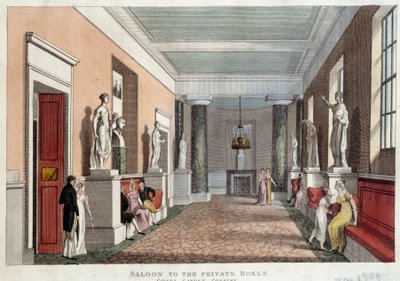 Salon Leading to the Private Lodges of the Theater of Covent Garden by Unknown artist