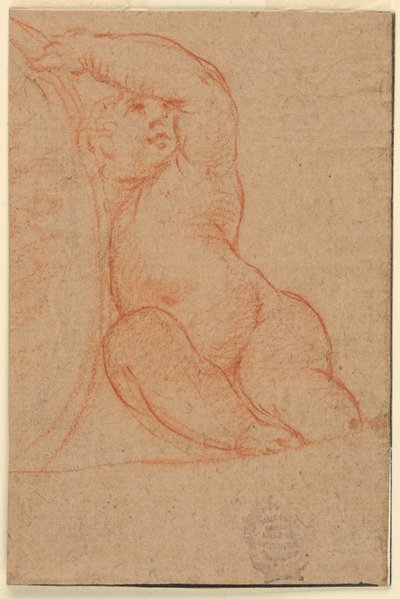 Seated Child Supporting a Medallion by Unknown artist