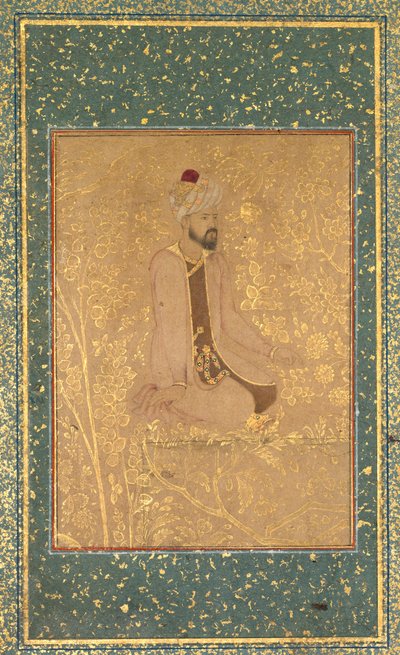 Seated Scholar, Border Fragment from the Teheran/Berlin album by Unknown artist