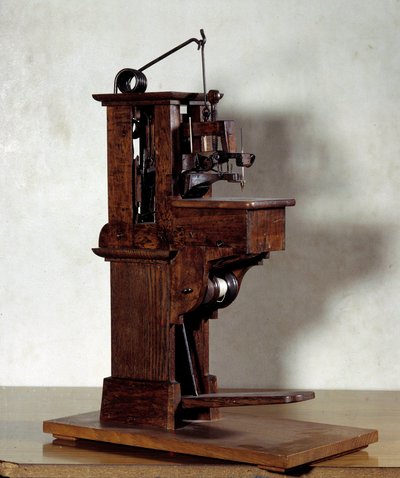 Sewing machine by Barthelemy Thimonnier. 19th century Paris, CNAM by Unknown artist