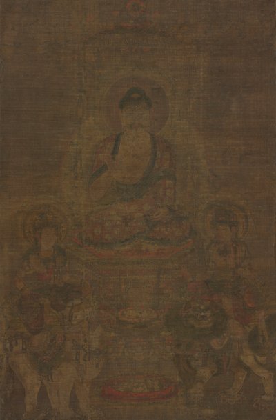 Shakyamuni Triad: Buddha Attended by Manjushri and Samantabhadra by Unknown artist