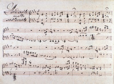Sheet Music of The Two Days, Opera by Luigi Cherubini by Unknown artist