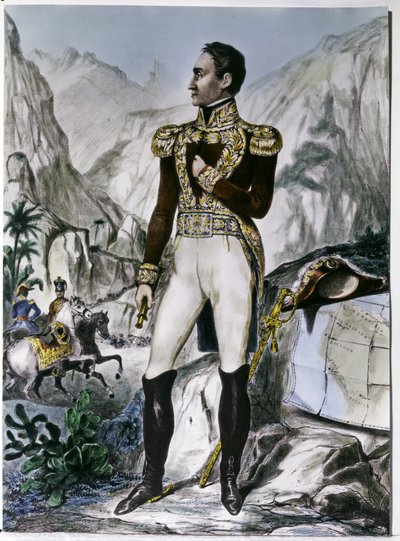 Simon Bolivar (1783-1630) (engraving) by Unknown artist