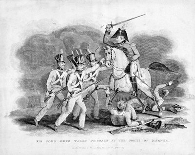 Sir John Hope taken prisoner at the sortie of Bayonne by Unknown artist
