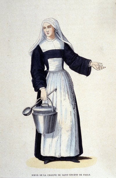 Sister of the Charity of Saint Vincent de Paul (engraving from an album on religious orders) by Unknown artist