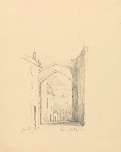 Sketch of York Gate by Unknown artist