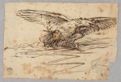 Sketches for the Representation of an Eagle Over a Thunderbolt by Unknown artist