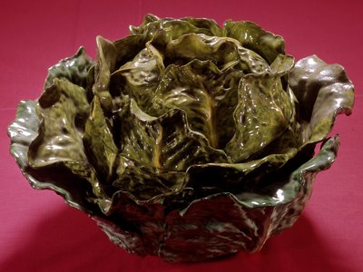 Soupiere in Cabbage Shape by Unknown artist