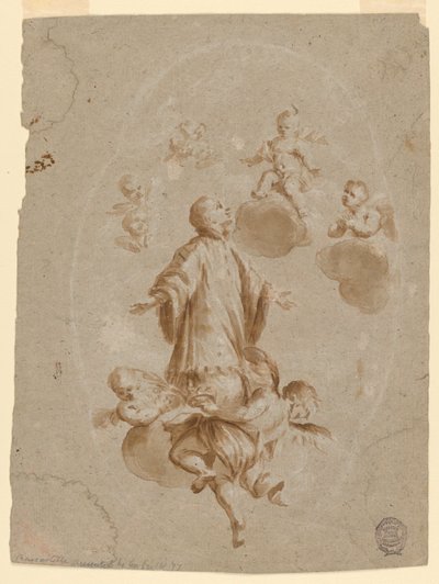 St. Aloysius Gonzaga is Received in Heaven by the Christ Child by Unknown artist