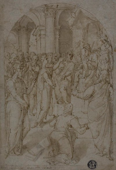 St. Catherine of Alexandria Disputing with the Doctors by Unknown artist