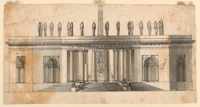 Stage Design: An Egyptian Structure by Unknown artist