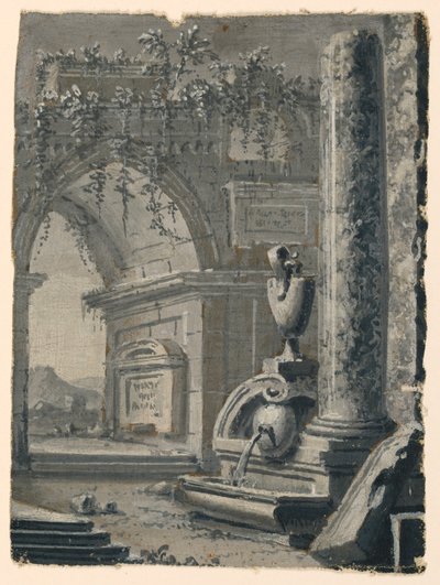 Stage Design, Antique Views in Garden by Unknown artist