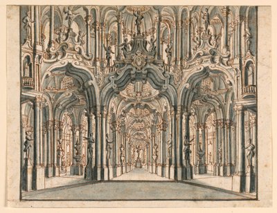 Stage Design, Arcaded Palace Hall by Unknown artist