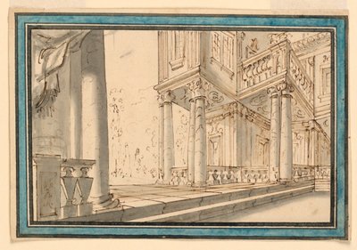 Stage Design: Atrium of a Villa by Unknown artist