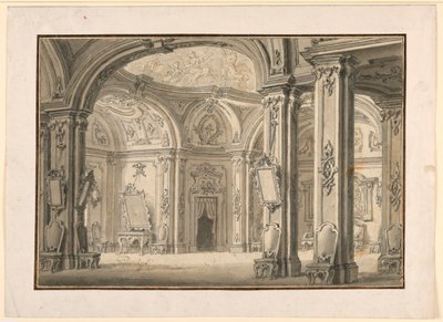 Stage Design: Gallery in a Palace by Unknown artist