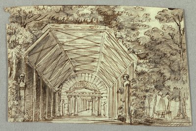 Stage Design, Garden Pavilion by Unknown artist