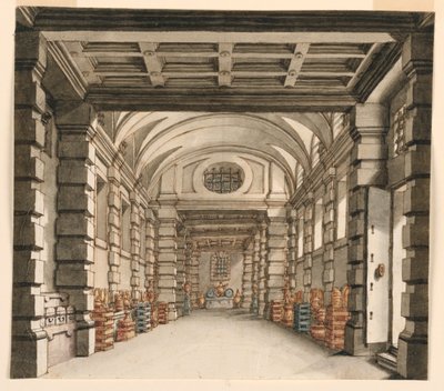 Stage Design, Interior of Treasure House by Unknown artist
