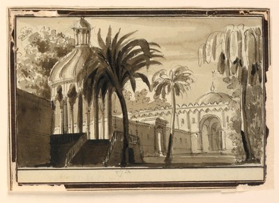 Stage Design, Oriental Gardens by Unknown artist