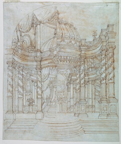 Stage Design: Palace Architecture by Unknown artist