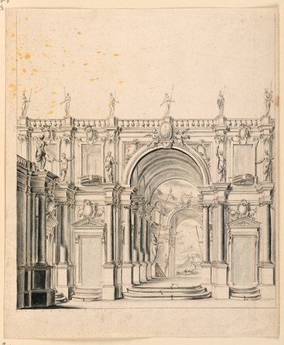 Stage Design: Palace Architecture by Unknown artist