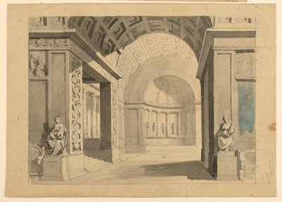 Stage Design, Palace Interior by Unknown artist