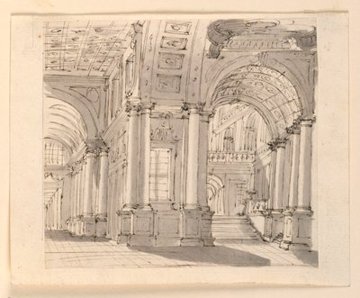 Stage Design, Palace Interior by Unknown artist