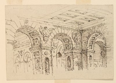 Stage Design, Palace Interior by Unknown artist