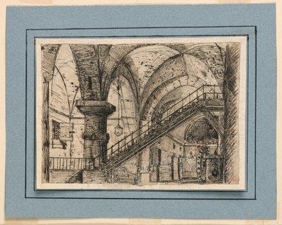 Stage Design, Prison Interior by Unknown artist