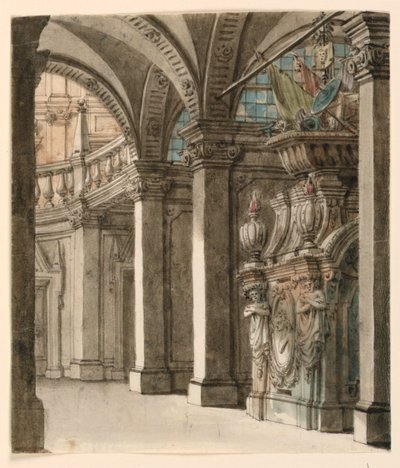 Stage Design, View into Apse by Unknown artist