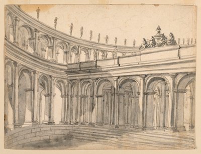 Stage Design of an Atrium by Unknown artist