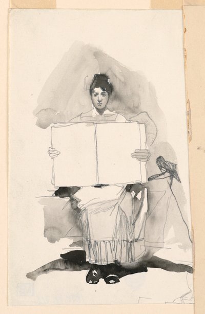 Study of a Young Woman by Unknown artist
