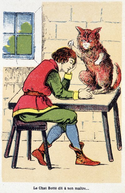 Tale of the Boot Cat: The Boot Cat says to his master... by Unknown artist