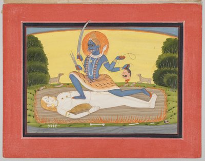 Tantric Devi on Shiva, from a Mandi Devi Series by Unknown artist