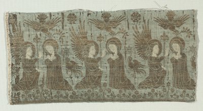 Textile Fragment with the Annunciation by Unknown artist