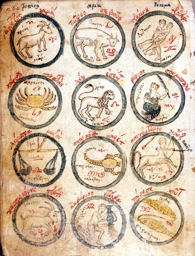 The 12 Zodiacal Signs by Unknown artist