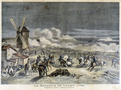The Battle of Valmy (1792), According to the Painting of Horace Vernet. Illustration of the “Petity Journal” of 1892 by Unknown artist