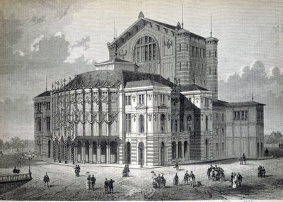 The Bayreuth Model Theatre, built at the initiative of Richard Wagner and inaugurated in 1876 by Unknown artist