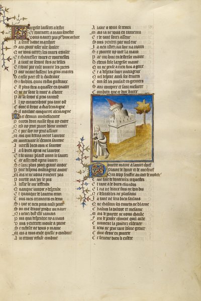 The Castle of Generosity Collapsing on the Path before the Personification of Poverty by Unknown artist